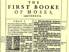 Genesis 1 in the 1611 edition of the King James Bible
